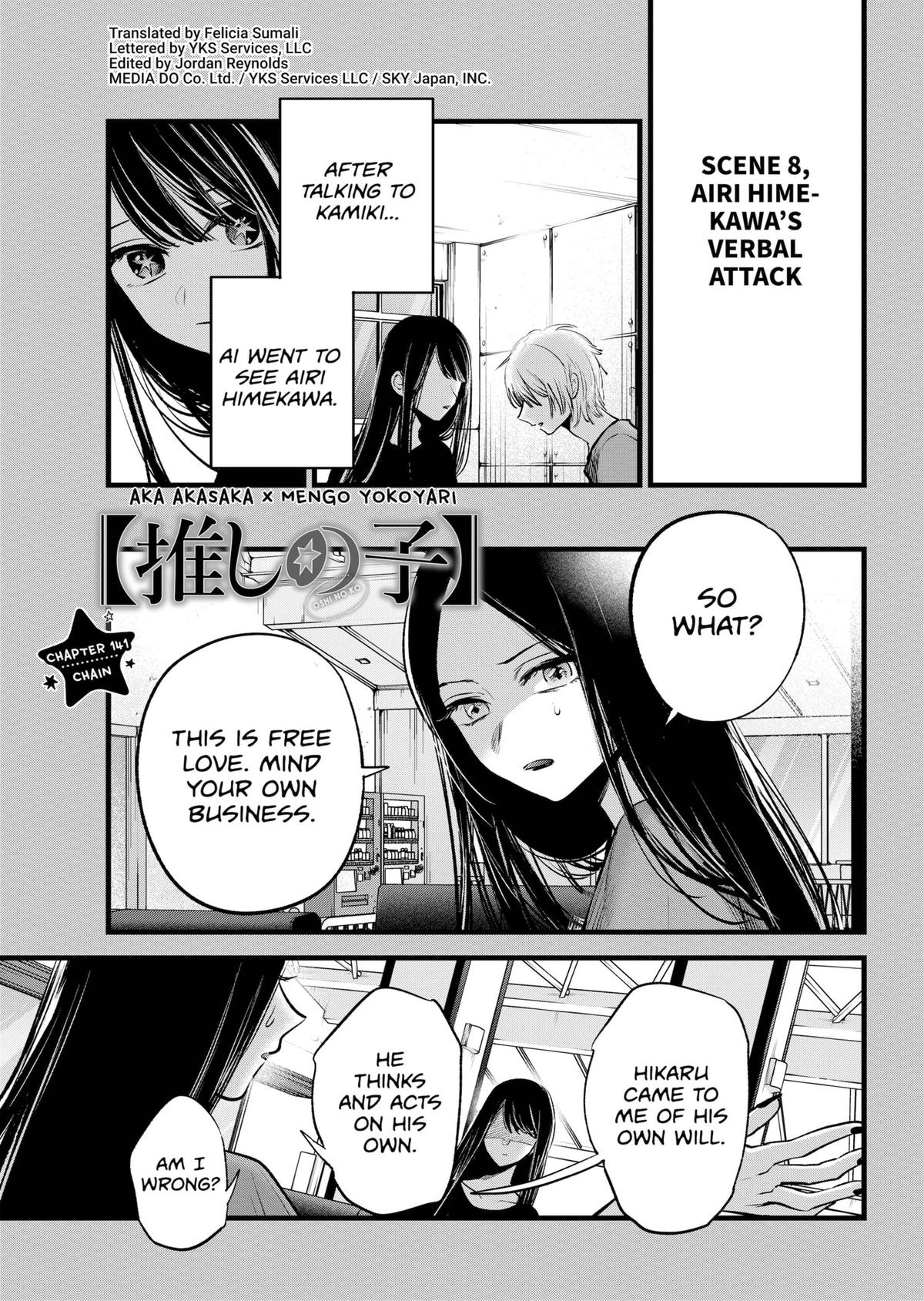 Oshi No Ko Chapter 141 - Picture 1
