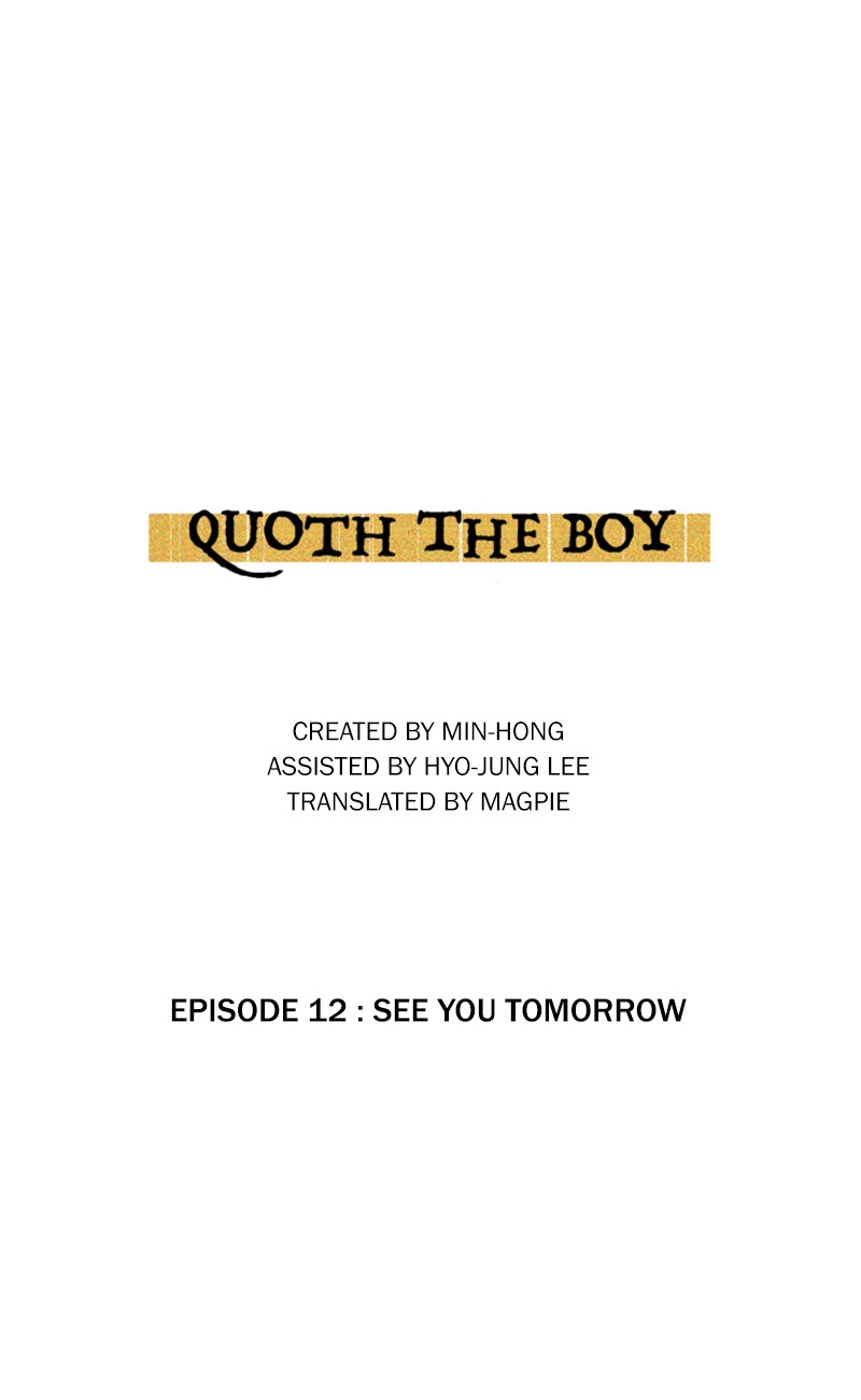 Quoth The Boy Vol.1 Chapter 12: See You Tomorrow - Picture 3