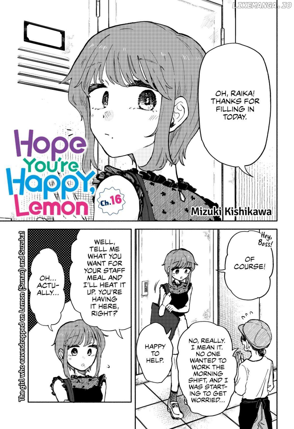 Hope You're Happy, Lemon - Page 1