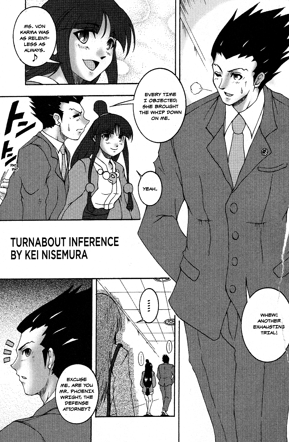 Phoenix Wright: Ace Attorney - Official Casebook Vol.1 Chapter 2: Turnabout Inference - By Kei Nisemura - Picture 1